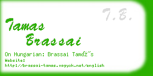 tamas brassai business card